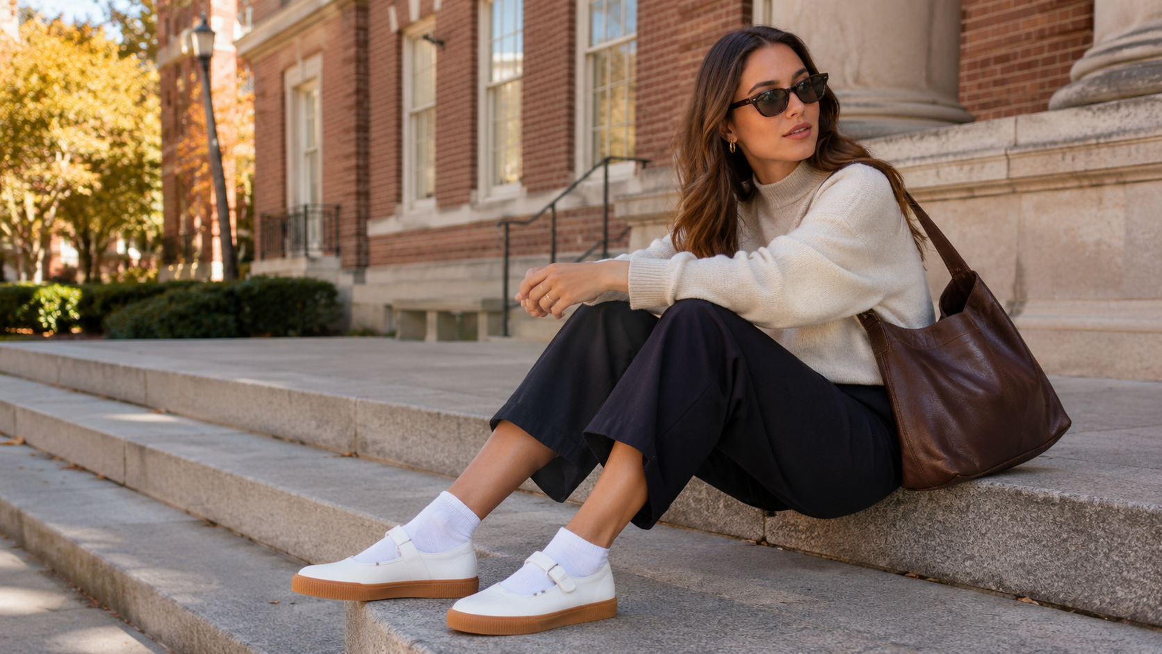 Gum Sole Mary Jane Sneakers Vintage Amber Sole